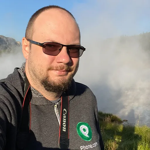 From 2017 through 2025, I worked with Phone.com — first as a software engineer, later as Director of Software Engineering, and eventually left full-time employment to focus on my own projects.